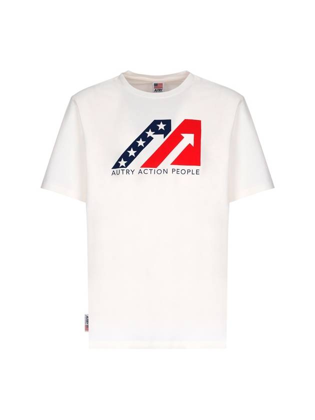 Iconic Crew Neck Short Sleeve T-Shirt White - AUTRY - BALAAN 2