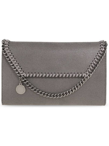 silver Falabella mini shoulder bag light gray - STELLA MCCARTNEY - BALAAN 1