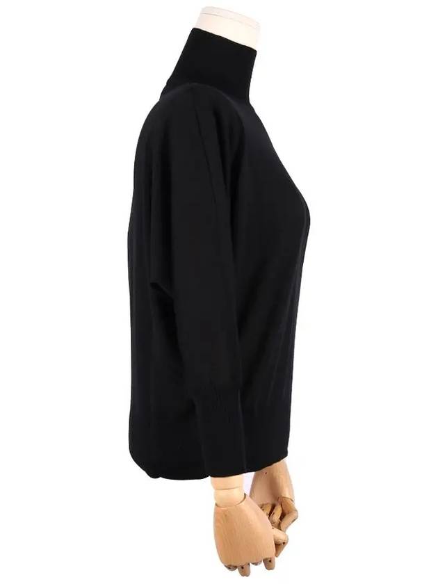 Women's Talea Virgin Wool Turtleneck Black - MAX MARA - BALAAN 3