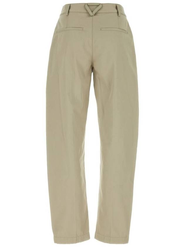 Cotton Twill Straight Pants Beige - BOTTEGA VENETA - BALAAN 3