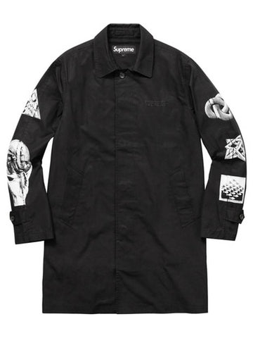 MC Escher Trench Coat Black - SUPREME - BALAAN 1