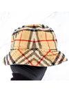 Check Cotton Bucket Hat Beige - BURBERRY - BALAAN 5