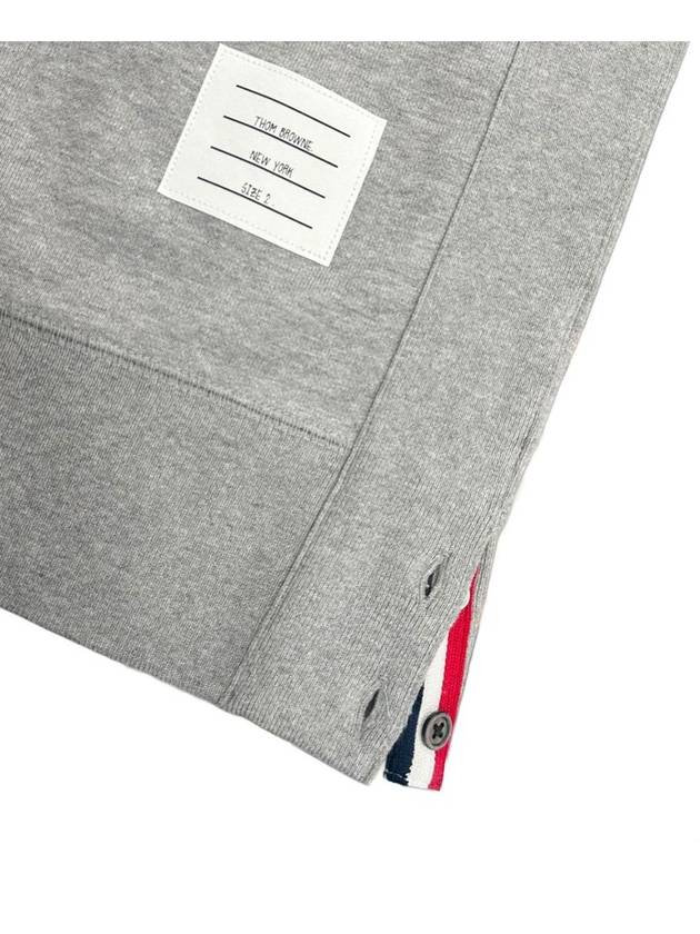 4 Bar Loopback Jersey Sweatshirt Light Grey - THOM BROWNE - BALAAN 6