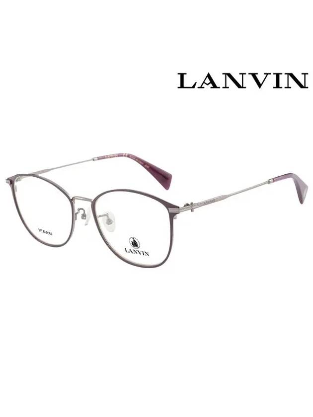 Glasses Frame LNV250SA 500 Round Titanium Women s - LANVIN - BALAAN 1