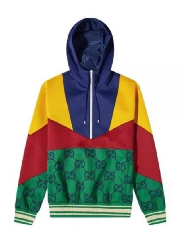 GG Supreme Color Block Hoodie - GUCCI - BALAAN 2