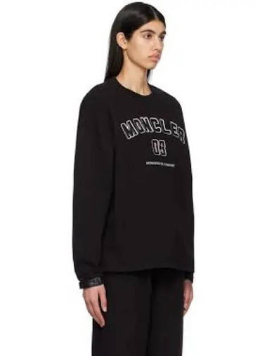 Logo Sweatshirt Black 8G00002 899WC 999 1232618 - MONCLER - BALAAN 1