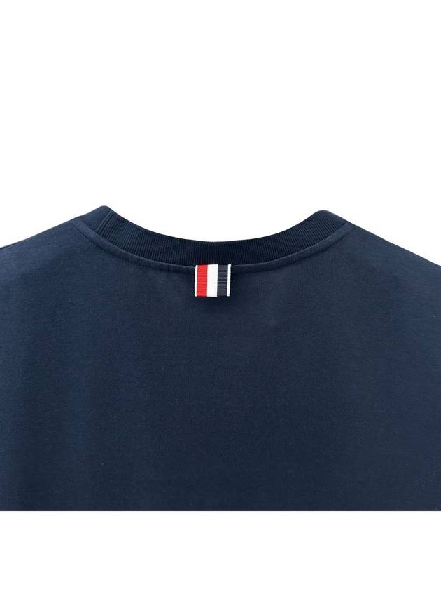 Midweight Jersey Short Sleeve T-Shirt Navy - THOM BROWNE - BALAAN 5