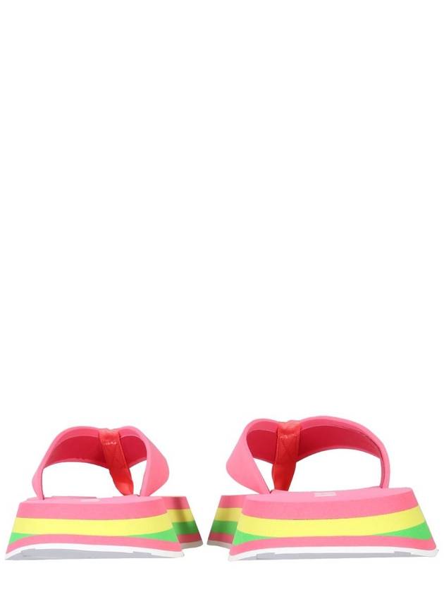 Chunky Color Block Flip Flops Pink - MSGM - BALAAN 4