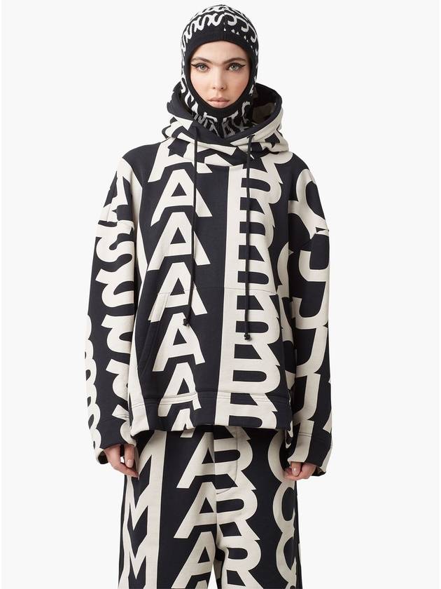 Monogram Oversized Hoodie_Black/Ivory(C632P26SP22-004) - MARC JACOBS - BALAAN 4