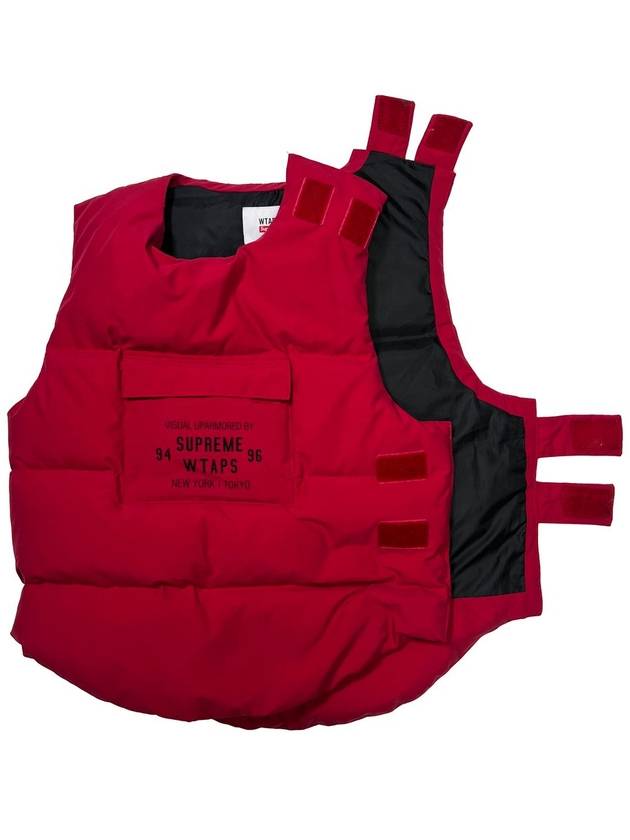 Men s Double Taps Tactical Down Vest Red - SUPREME - BALAAN 5