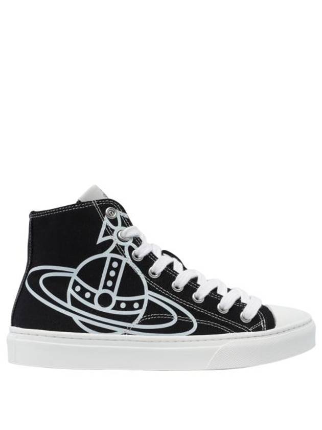 Women's Plimsoll Logo High Top Sneakers Black - VIVIENNE WESTWOOD - BALAAN 2