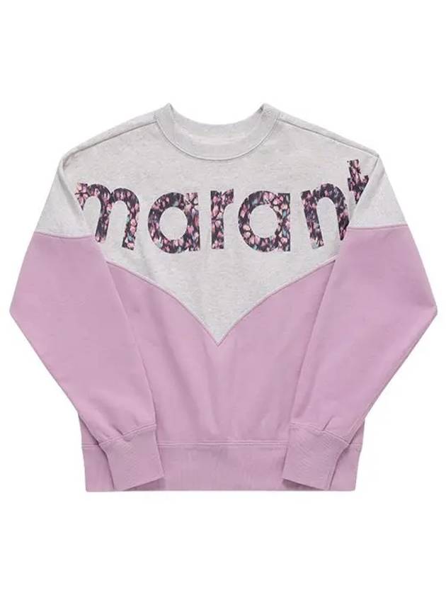 Houston Two-tone Logo Sweatshirt Light Pink - ISABEL MARANT - BALAAN 5