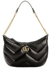 Marmont Small Leather Shoulder Bag Black - GUCCI - BALAAN 2