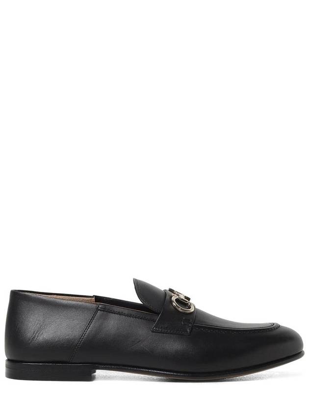 Gancini Ornament Loafer Black - SALVATORE FERRAGAMO - BALAAN 2