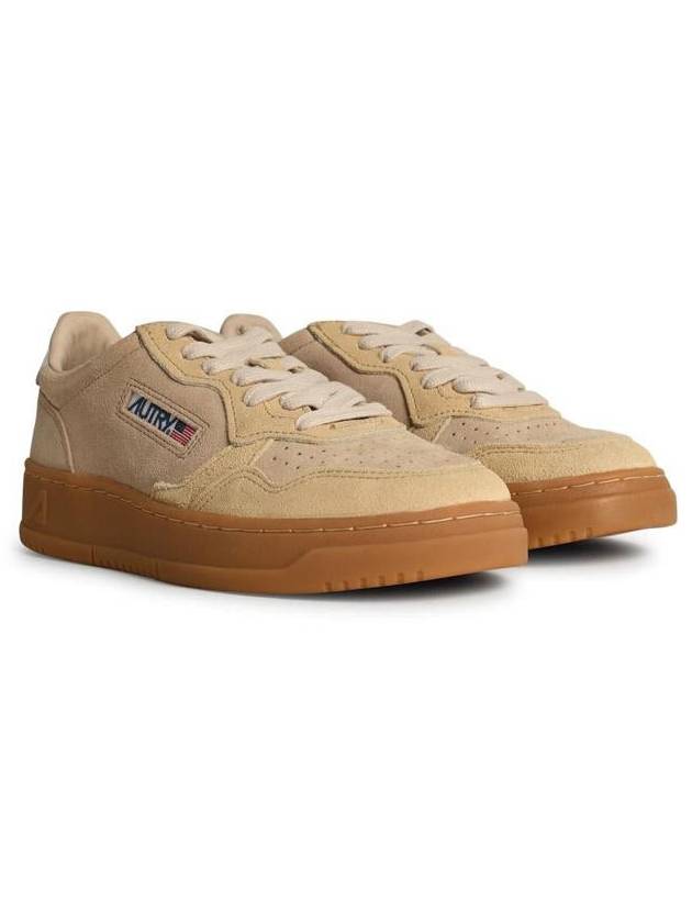 Autry 'Medialist' Beige Suede Sneakers - AUTRY - BALAAN 2