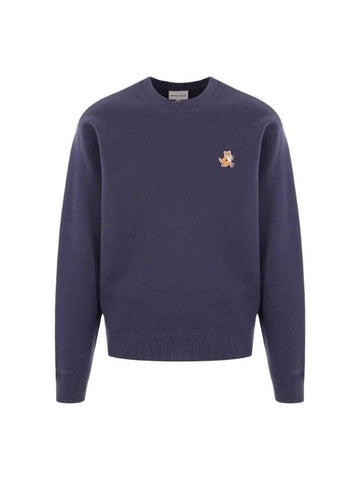 Fox Cotton Sweatshirt Navy - MAISON KITSUNE - BALAAN 1