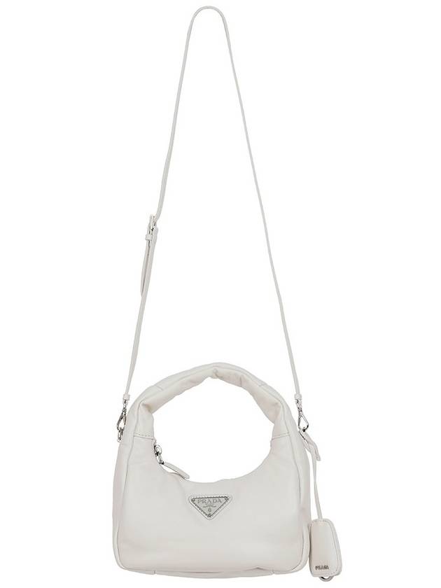 Soft Padded Nappa Leather Mini Bag White - PRADA - BALAAN 4