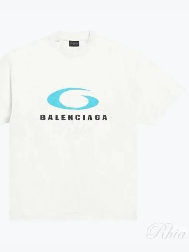 Logo Print Cotton Short Sleeve T-Shirt White - BALENCIAGA - BALAAN 2