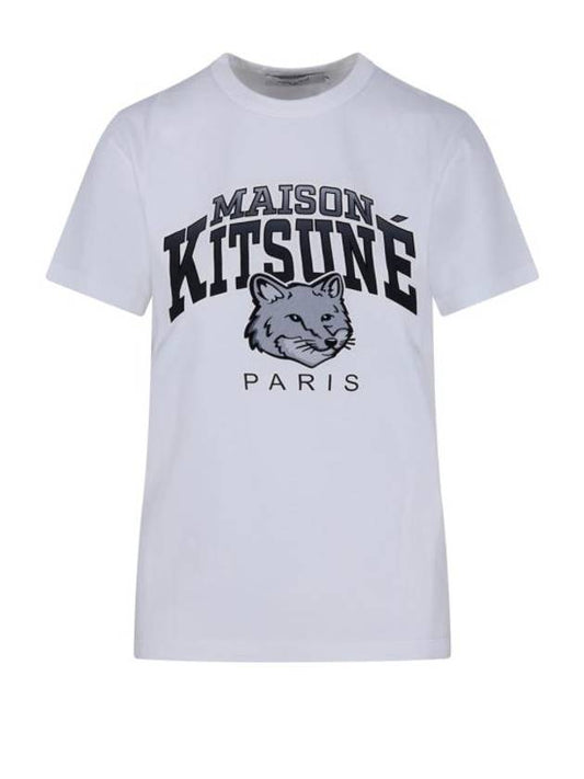 Campus Fox Classic Short Sleeve T-Shirt White - MAISON KITSUNE - BALAAN 1