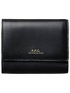 Royce Small Compact Half Wallet Black - A.P.C. - BALAAN 2