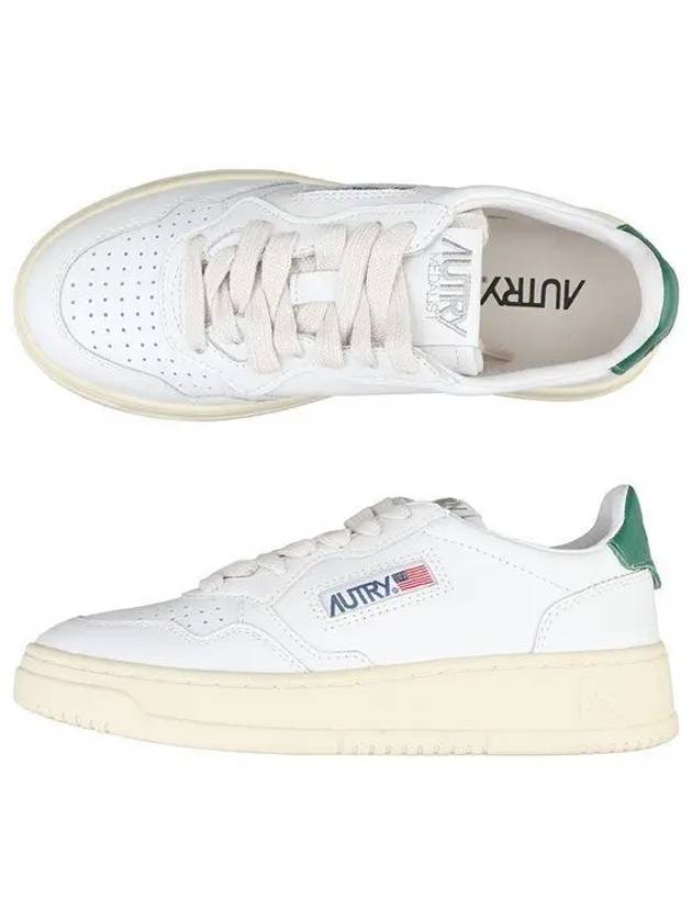 Medalist Green Tab Leather Low Top Sneakers White - AUTRY - BALAAN 2