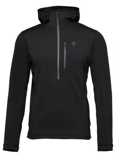 BLACK DIAMOND Coifficient 14 Zip Hoodie MENS NAMAP752426 - BLACKBROWN - BALAAN 1