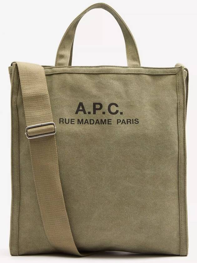 Recovery Logo Printing Cotton Tote Bag Khaki - A.P.C. - BALAAN 2