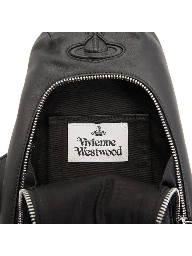 ORB Leather Sling Cross Bag Black - VIVIENNE WESTWOOD - BALAAN 9