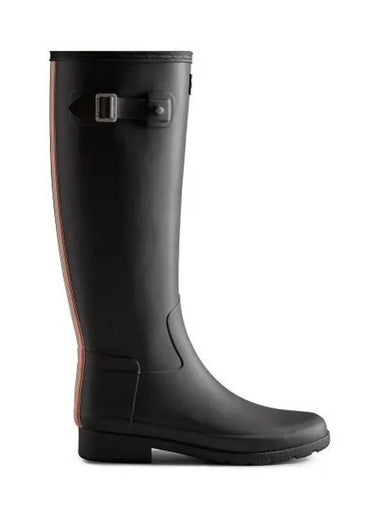 Original refined color backprint tall rain boots black - HUNTER - BALAAN 1