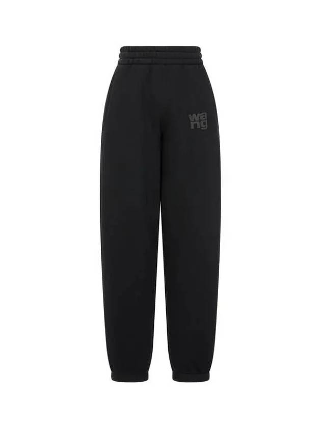 Big embossed logo jogger pants black - ALEXANDER WANG - BALAAN 1