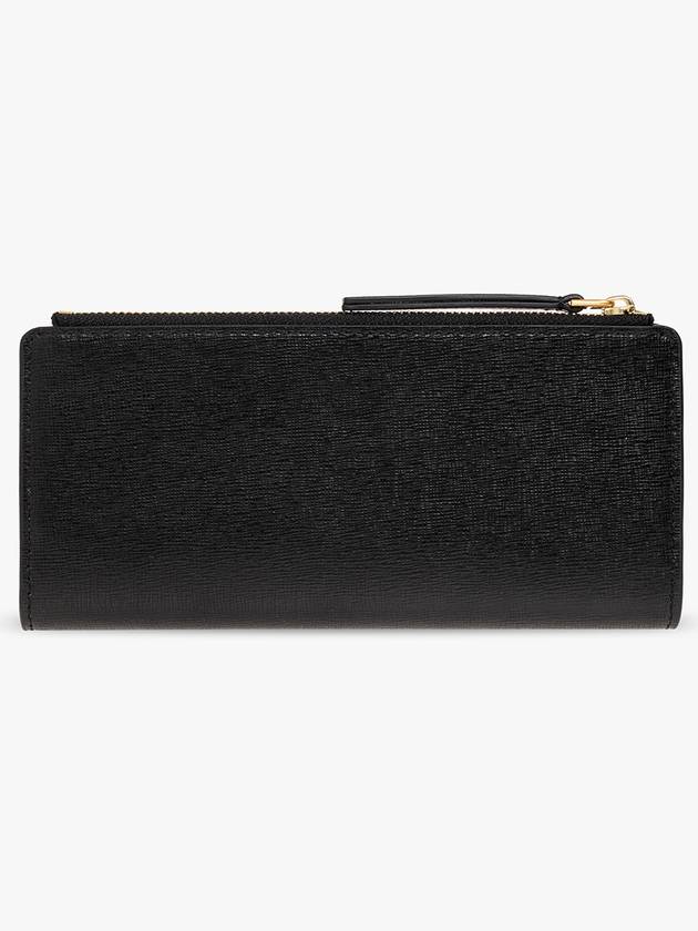 Tory Burch Leather Wallet, Women's, Black - TORY BURCH - BALAAN 3