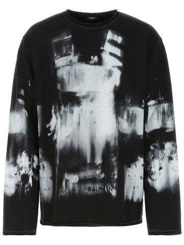 Balmain Tie Dye Pattern Crewneck Sweatshirt - BALMAIN - BALAAN 1