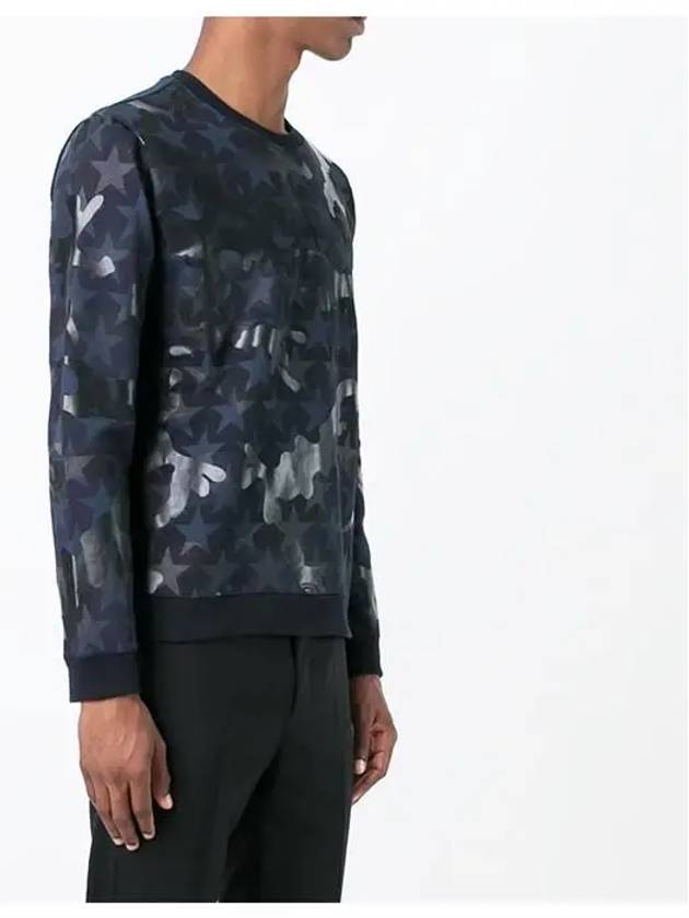 Camo Star Sweatshirt Navy - VALENTINO - BALAAN 4