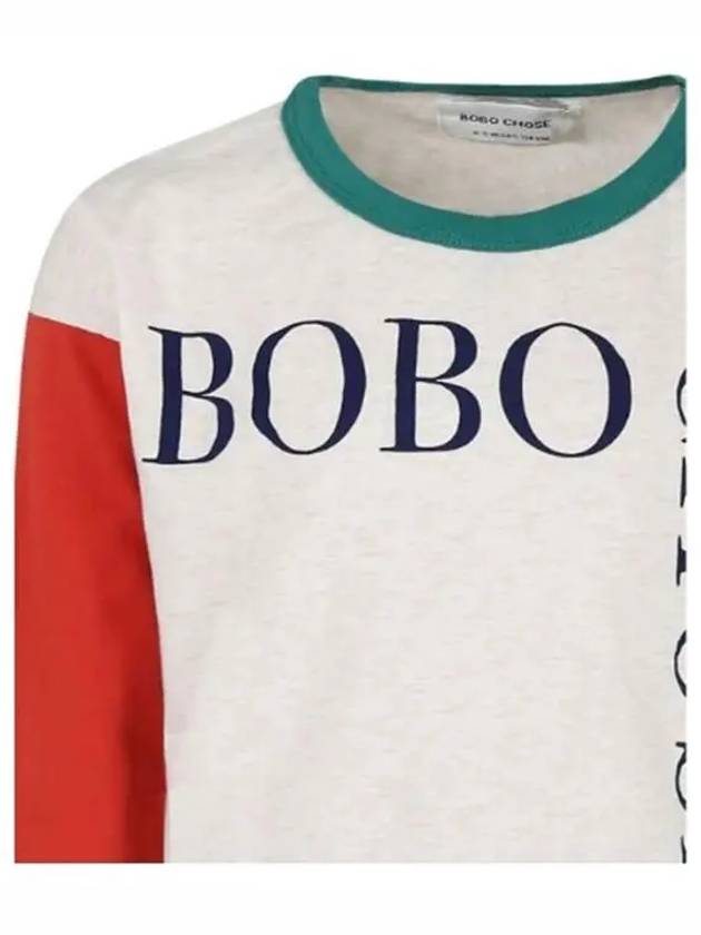 Square Color Block Long Sleeve T Shirt B224AC014 - BOBO CHOSES - BALAAN 3