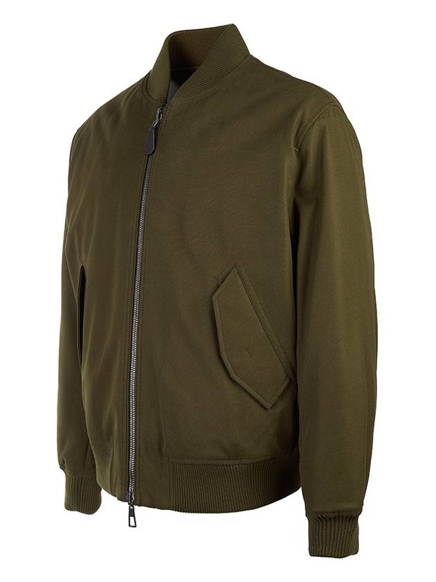 Thule Cotton Reversible Bomber Jacket Dark Khaki Desert Mist - LORO PIANA - BALAAN 4