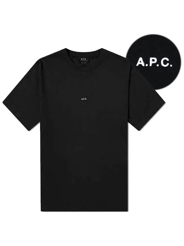 Women's Jade Logo Short Sleeve T-Shirt Black - A.P.C. - BALAAN 3