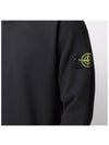 Wappen Patch Crew Neck Sweatshirt Black - STONE ISLAND - BALAAN 5