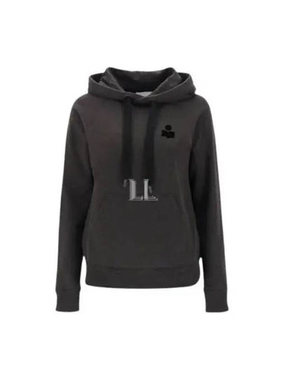 Malibu Logo Print Hooded Top Washed Black - ISABEL MARANT - BALAAN 2