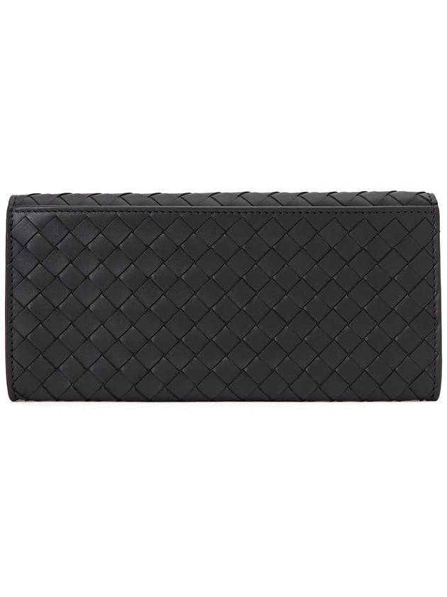 Intrecciato Continental Long Wallet Black - BOTTEGA VENETA - BALAAN 3