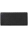 Intrecciato Continental Long Wallet Black - BOTTEGA VENETA - BALAAN 3