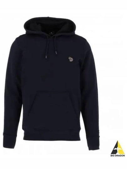 Zebra Patch Cotton Hoodie Dark Navy - PAUL SMITH - BALAAN 2