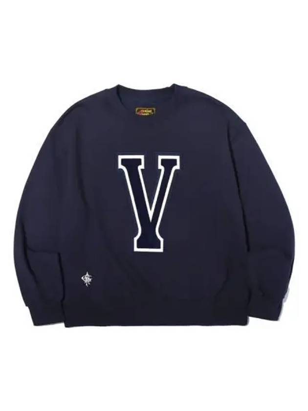 Bookle Logo Boy Crew Neck Navy - OGARP - BALAAN 1