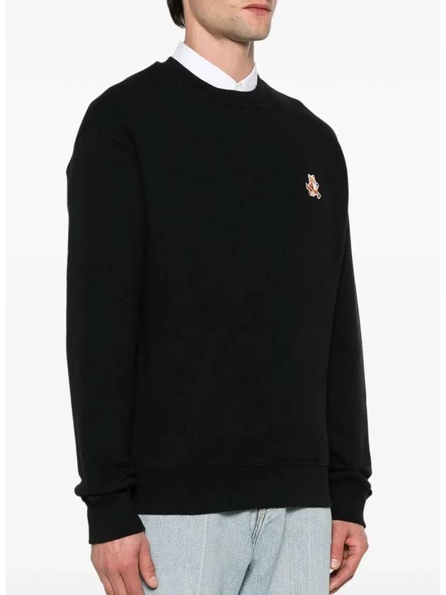 Fox Cotton Sweatshirt Black - MAISON KITSUNE - BALAAN 3