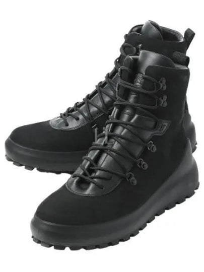 Hiking Leather Walker Boots Black - STONE ISLAND - BALAAN 2