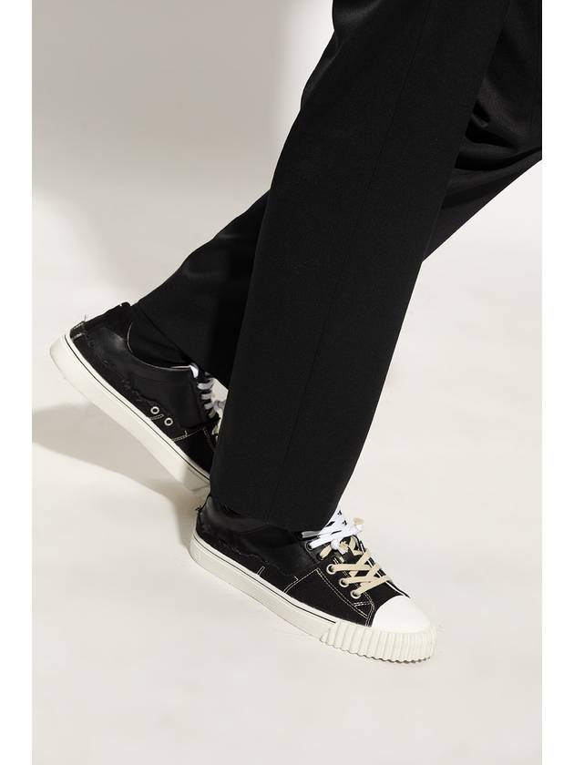 New Evolution Leather Low Top Sneakers Black - MAISON MARGIELA - BALAAN 3