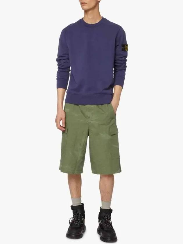 Wappen Patch Crew Neck Sweatshirt Purple - STONE ISLAND - BALAAN 3