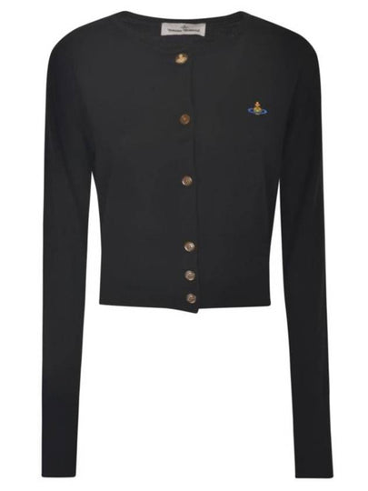 Bea Cropped Cardigan Black - VIVIENNE WESTWOOD - BALAAN 2