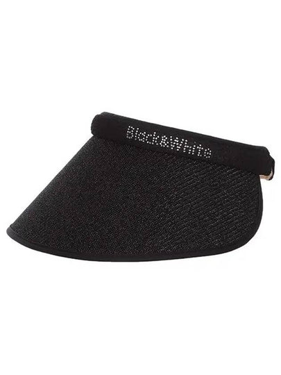 Glitter Wide Brim Visor 8734LZSPBLACK - BLACK&WHITE - BALAAN 2