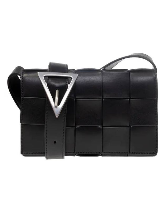 Small Cassette Crossbody Bag Black - BOTTEGA VENETA - BALAAN 1