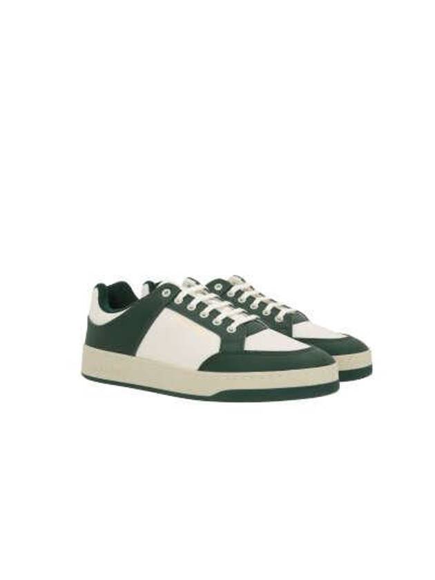 SL 61 Low Top Sneakers White Green - SAINT LAURENT - BALAAN 2